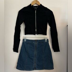 Triple Zip Skirt and Long Sleeve Bundle!